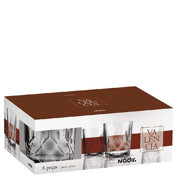 VALENCIA COPO ROCKS 350 ML - JG C/ 06 PCS