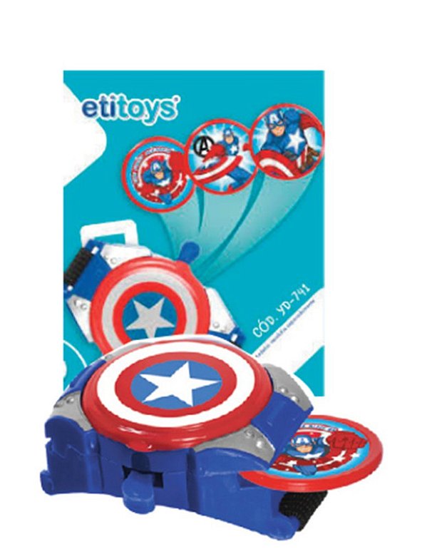 LANCA DISCO DE PULSO C/ 4 PECAS AVENGERS