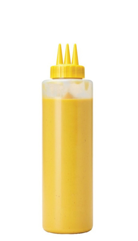 BISNAGA PROFISSIONAL 600ML AMARELA BICO TRIPLO