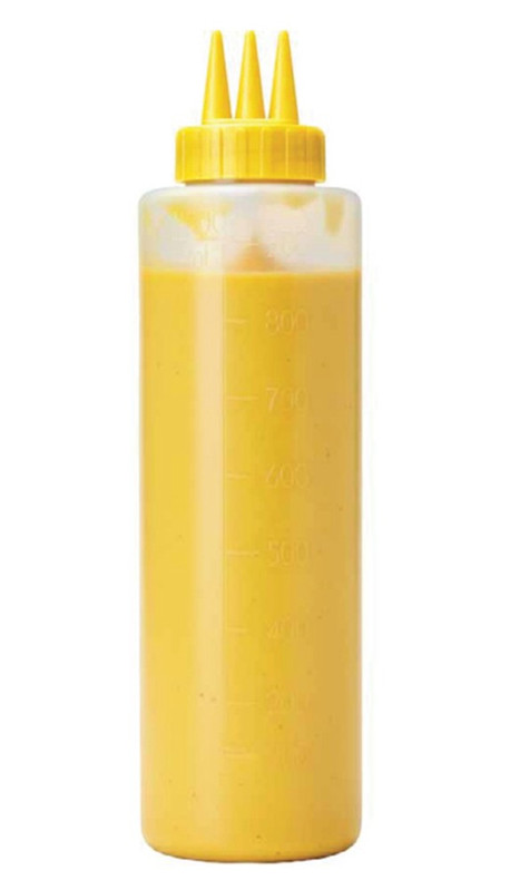 BISNAGA PROFISSIONAL 1.0L AMARELA BICO TRIPLO