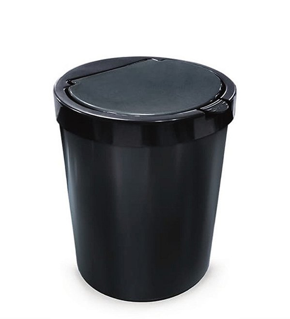 LIXEIRA 10L PRETA CLICK