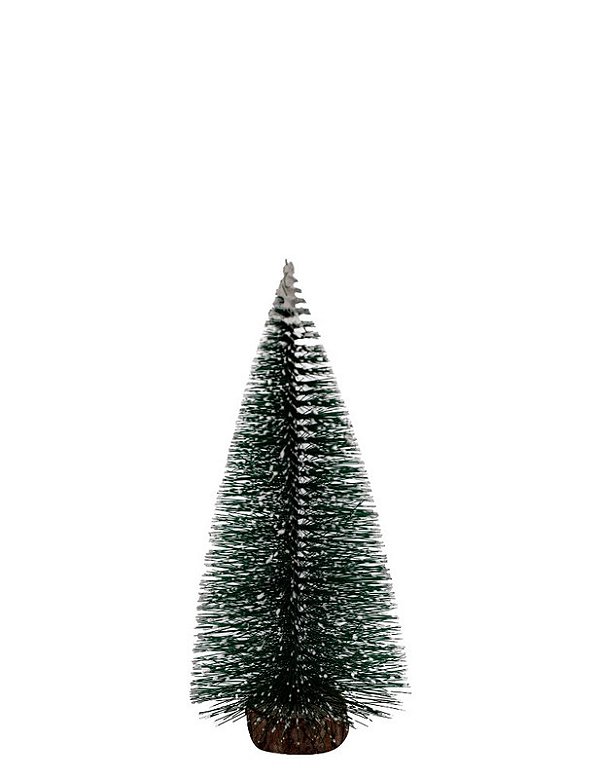 ARVORE DE NATAL DE MESA PINHEIRO 20CM VERDE NEVADO - CAIXA C/ 6 PEÇAS