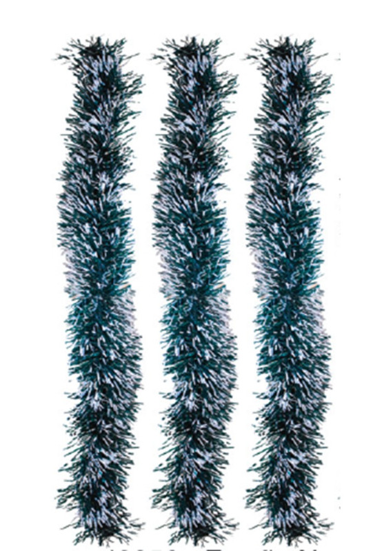 FESTAO NATALINO PVC 9CM X 2M VERDE NEVADO 4 FITAS - CAIXA C/ 72 PEÇAS