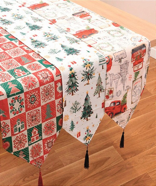 MESA - CAMINHO DE MESA 33 X 180 CM TECIDO D26-1
