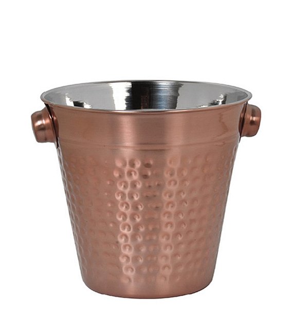 ROSE GOLD - BALDE DE GELO MARTELADO 1L Ø14CM