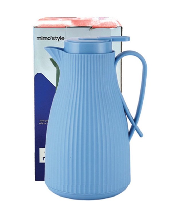 GARRAFA TERMICA 1L CANELE C/ GATILHO AZUL