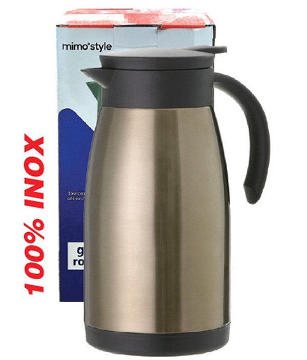 GARRAFA TERMICA 1L PAREDE DUPLA INOX BRONZE