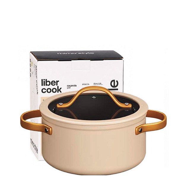 LIBER COOK GOLD  - CACAROLA Ø20 X 10 CM - 2,8 L