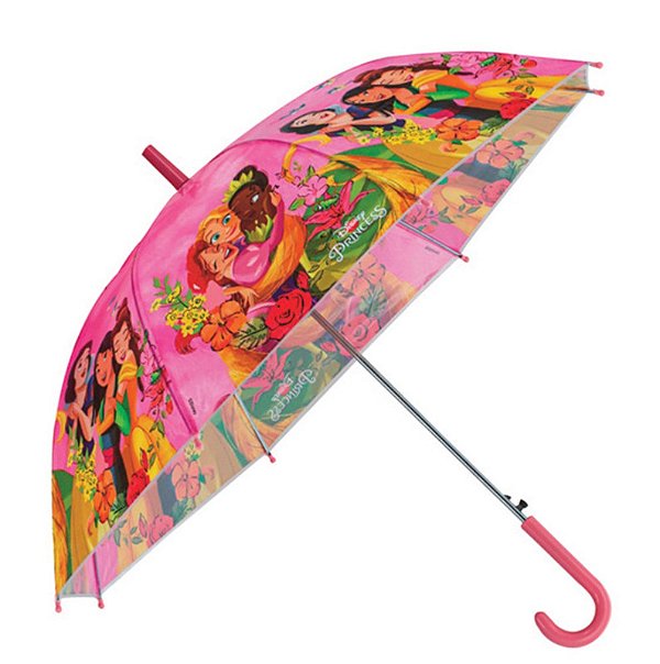 SOMBRINHA PRINCESAS ROSA AUTOMATICA Ø48CM