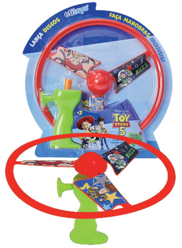 LANCA DISCO C/ 2 PCS COM LUZ TOY STORY