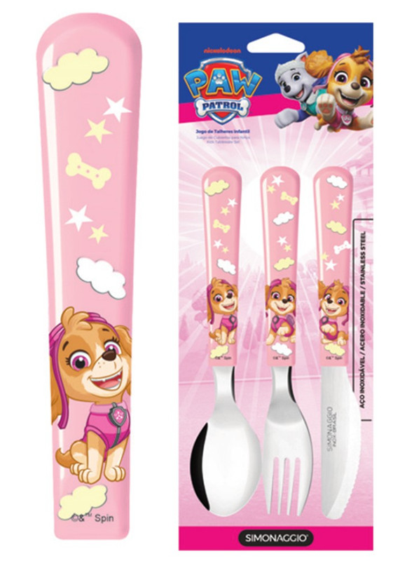 DISNEY CARTELA - CJ TALHER 3 PCS PATRULHA CANINA SKYE