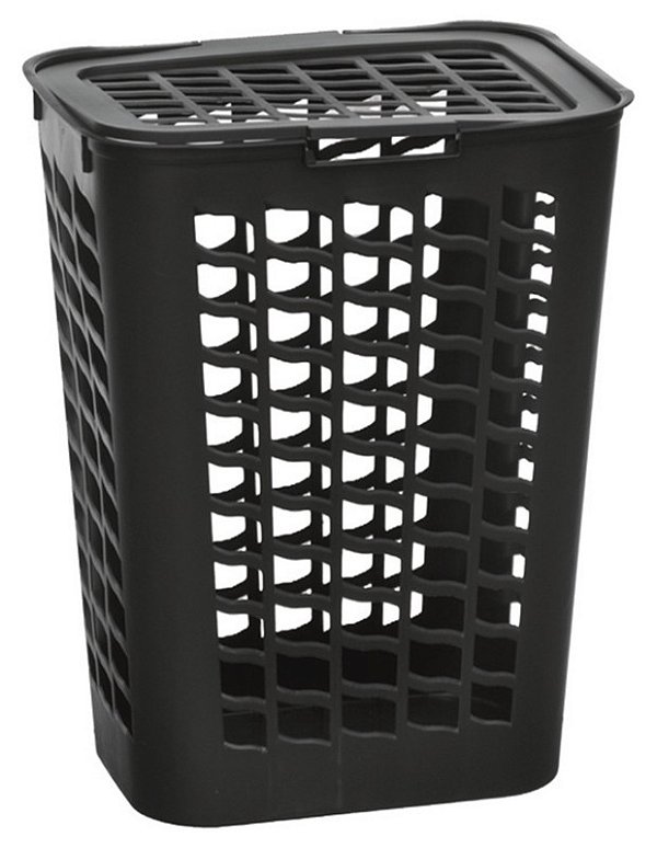 CESTO TELADO RET 55L PRETO