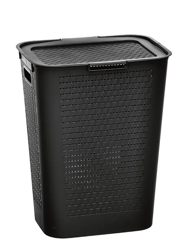 CESTO RATTAN RET 27L PRETO