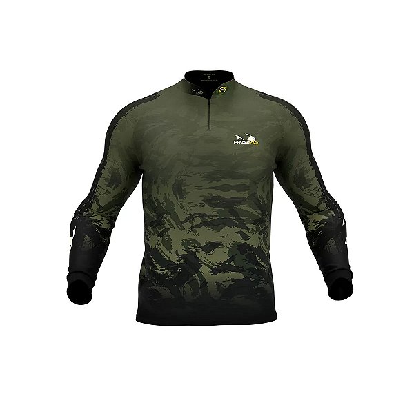 Camisa Pesca Presa Viva Dry Flex Poliéster c/ Elastano Uv50+ Camu 05