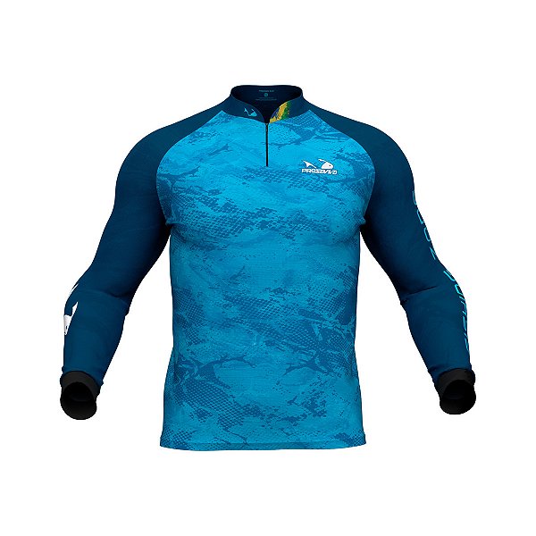Camisa Pesca Presa Viva Dry Favo Poliéster Uv30+ Camu 10