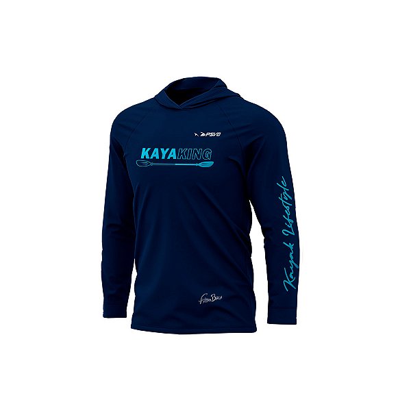 Camisa Pesca Capuz Presa Viva Uv50+ PSVA Poliamida 19 Baca