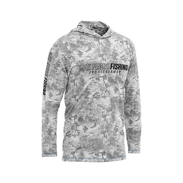 Camisa Pesca Mar Negro X-Protection Sublimada Uv50+ Clear