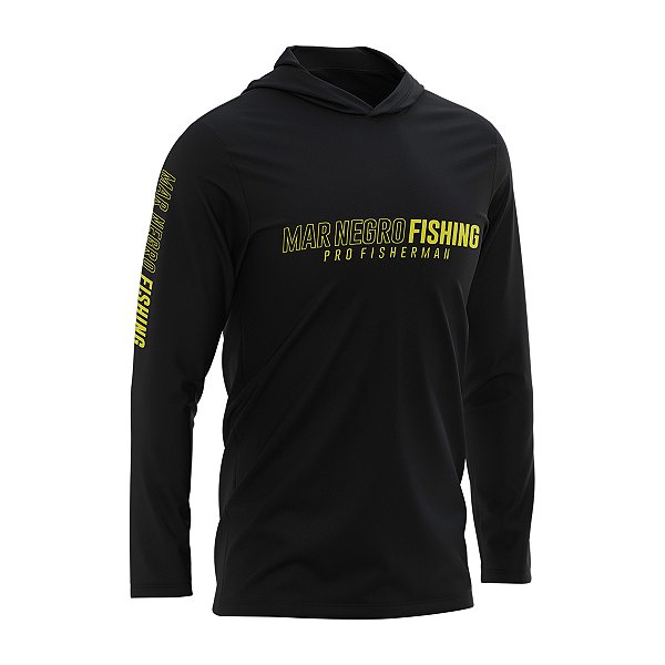 Camisa Pesca Mar Negro X-Protection Poliamida Uv50+ Preto