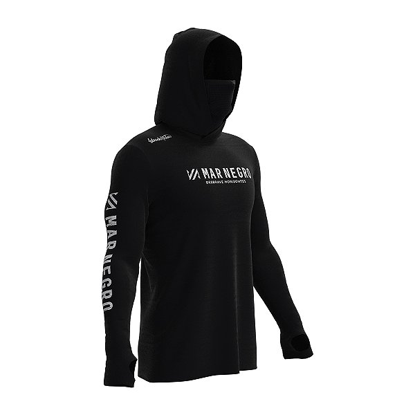 Camisa Pesca Mar Negro X-Protect 360 Poliamida Uv50 Preto