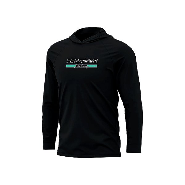 Camisa Pesca Capuz Presa Viva Proteção Uv50+ Poliamida 34