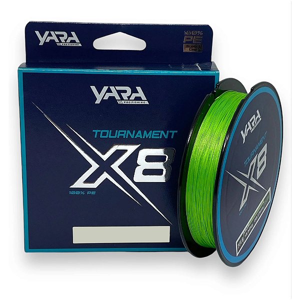 Linha Multifilamento 300m Yara Tournament x8 100% PE - Escolha Diâmetro