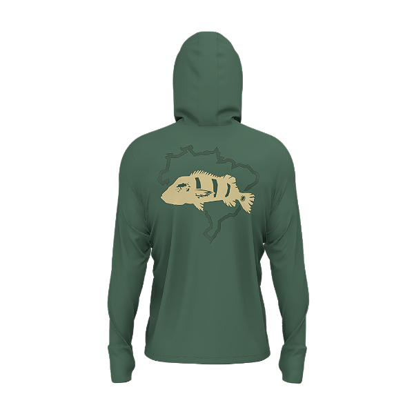 Camisa Pesca Mar Negro X-Protection Poliamida Uv50 Tucuna Br