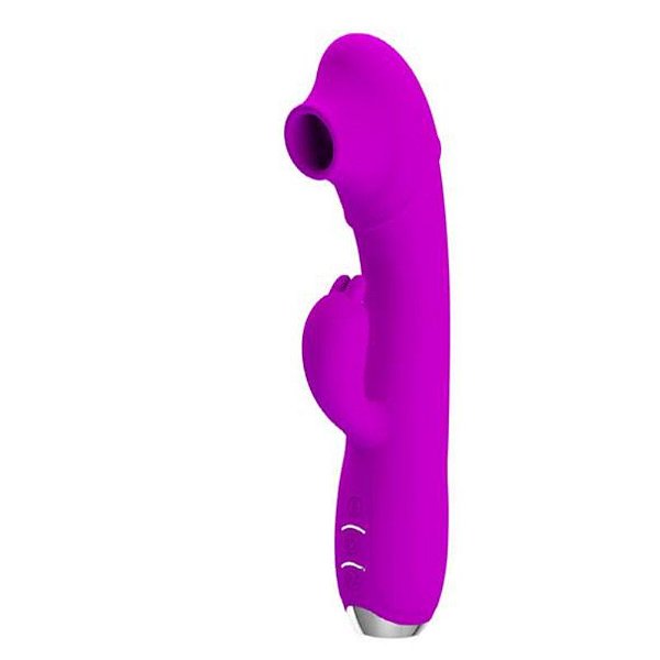 Vibrador de Ponto G e Sugador de Clítoris - Regina - Pretty Love