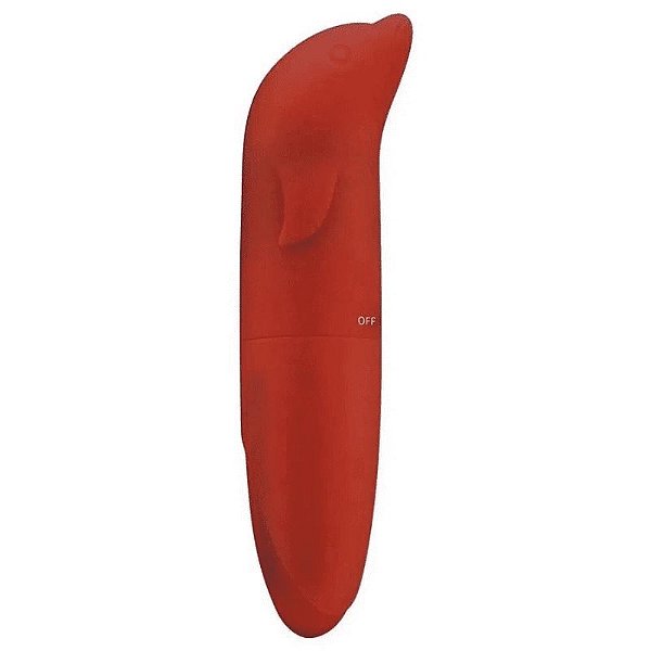 Vibrador Golfinho Aveludado - Vinho