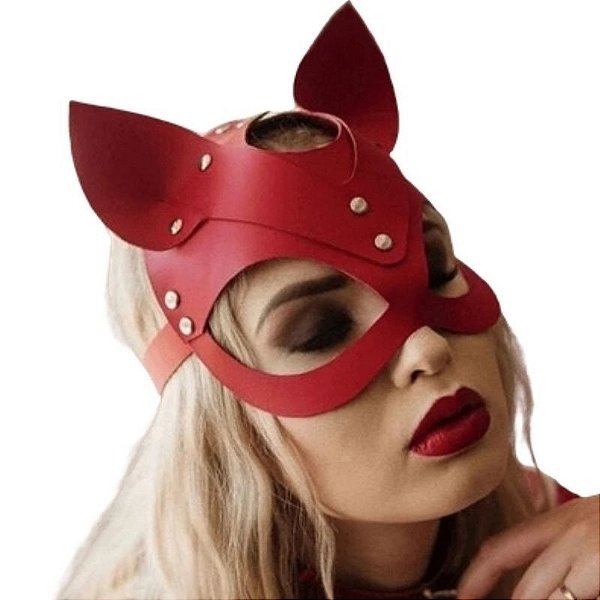 Máscara Mulher Gato Vermelha - Hot Brazil