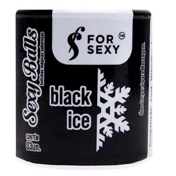 Bolinha Sexy Balls Beijável Black Ice For Sexy