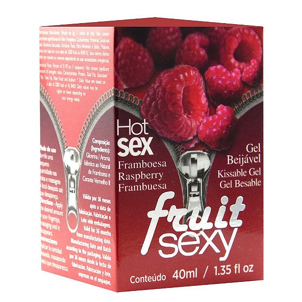 Gel Beijável Sexy Fruit - Framboesa