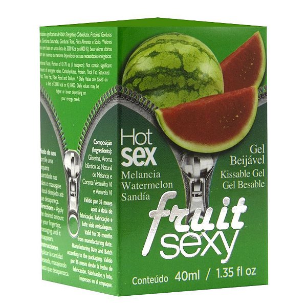 Gel Beijável Sexy Fruit - Melancia
