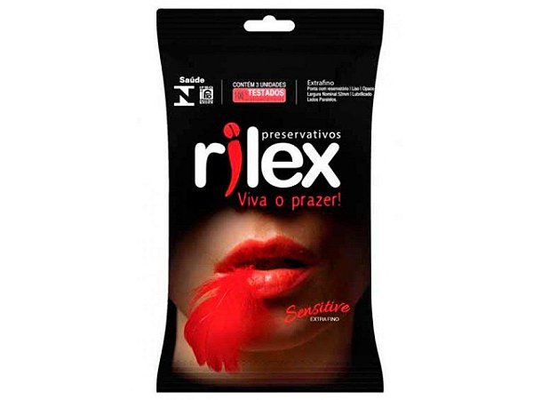 Preservativo Rilex - Sensitive - Mais Fino