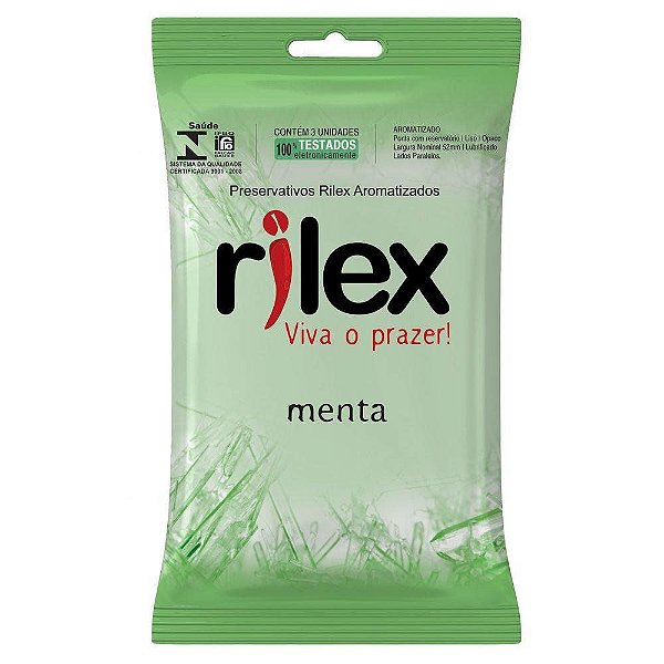 Preservativo Rilex - Aroma Menta 3 Unidades