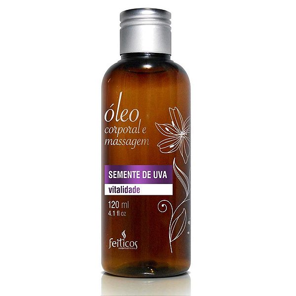 Óleo Aromático Para Massagem 120 Ml Uva