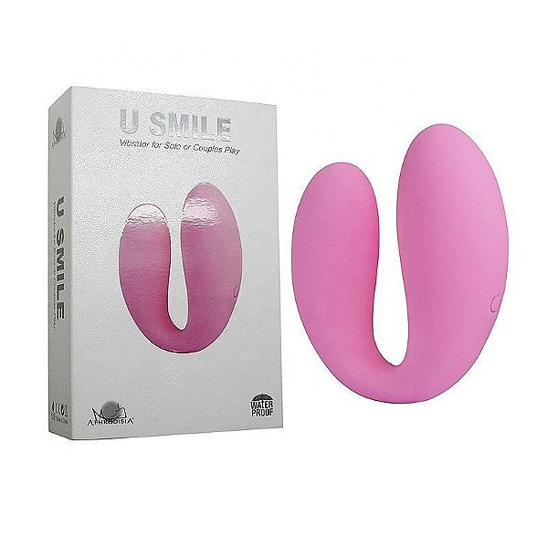 Vibrador de Casal Sem Controle - U Smile Aphrodisia - Rosa