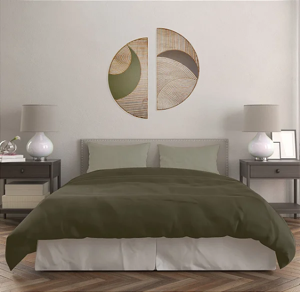 Escultura Abstrata Semi Círculo em MDF – Arte Moderna LevCut Decor