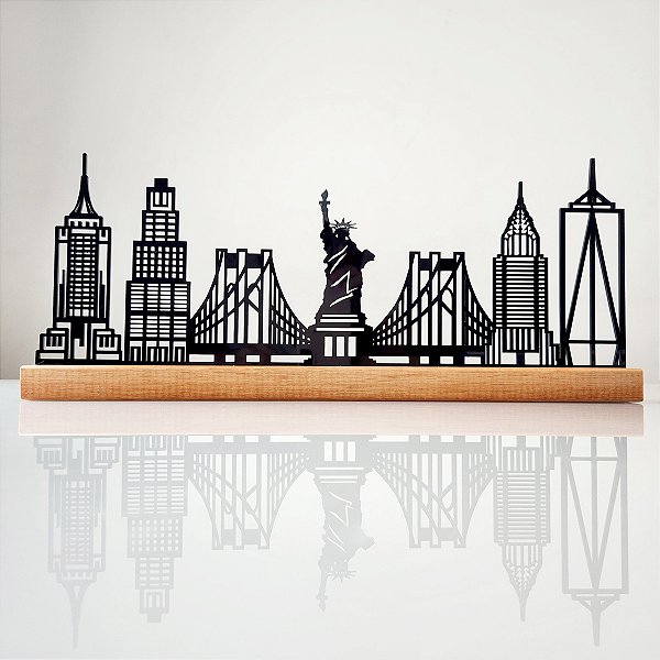Escultura Skyline de Nova York – Arte Decorativa de Mesa