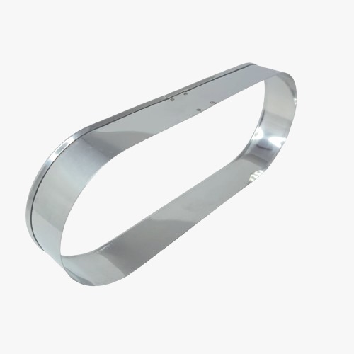 100 AROS PARA PÃO DE HOT DOG OVAL INOX 22X9X3CM