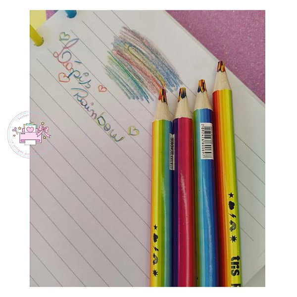 Lápis Jumbo Multicolorido RaiNBow (TRIS)