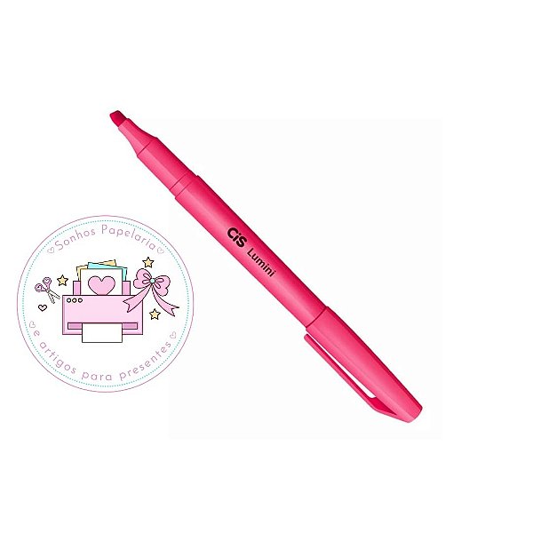Marca-Texto Rosa Neon Cis Lumini