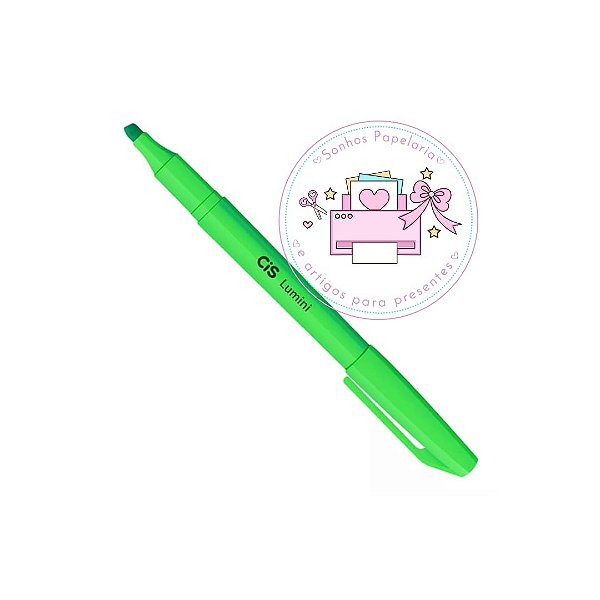 Marca-Texto Verde Neon Cis Lumini