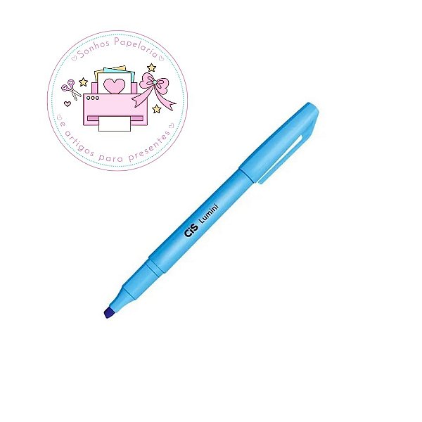 Marca-Texto Azul Neon Cis Lumini