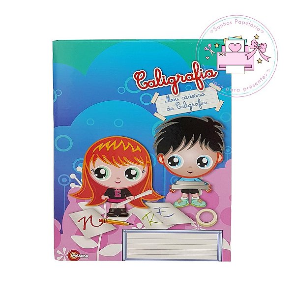 Caderno Caligrafia Brochura 96 Folhas Menina