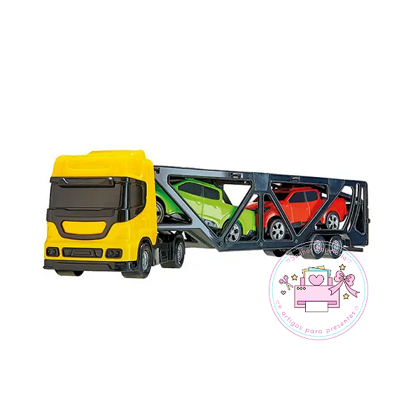 Cegonheira De Plástico C/Motor à Fricção Sort. com  2 Carrinhos