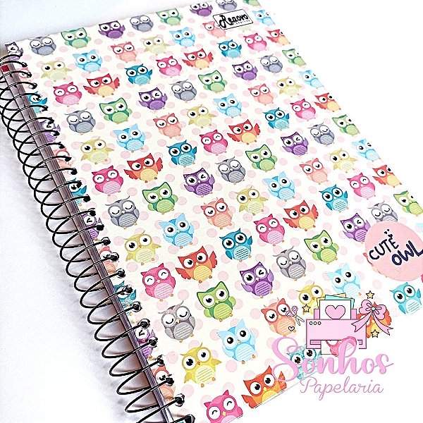 Caderno Espiral Feminino  - 96 Folhas