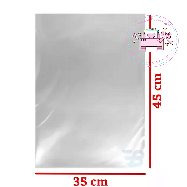 Saco Transparente 30x45cm c/ 50 Plásticos