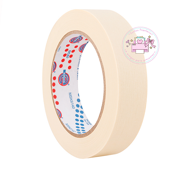 Fita de Papel Crepe 19mm x 10m