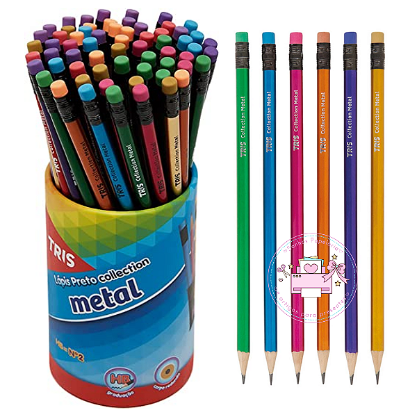 Lápis HB 2 Collection Metal TRIS