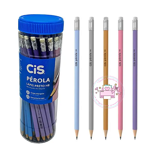 Lápis Preto HB2 CIS Pérola c/ Borracha